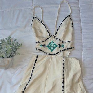'Don't Tell Nobody' Mini Cut Out Pattern Romper